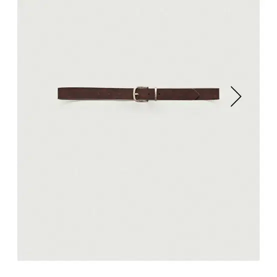 더바넷 Brown Calf Suede Belt