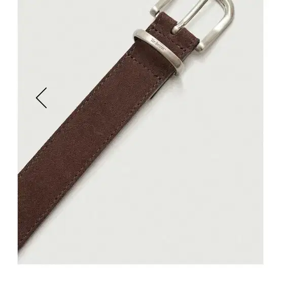 더바넷 Brown Calf Suede Belt