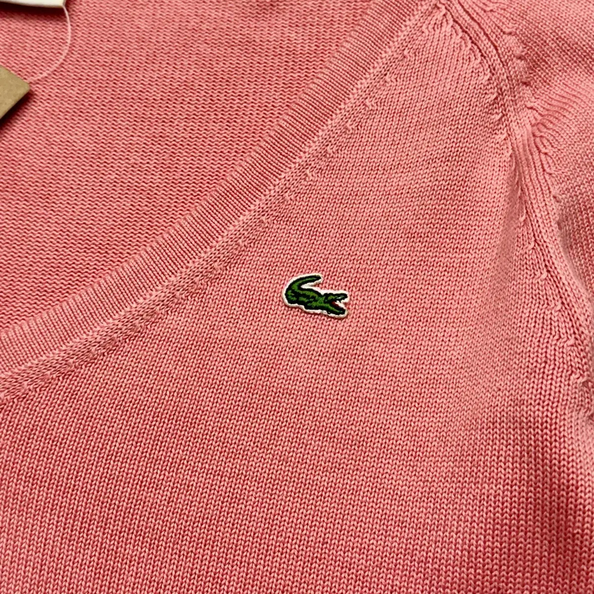 Lacoste 라코스테 빈티지 y2k 브이넥 코튼 니트