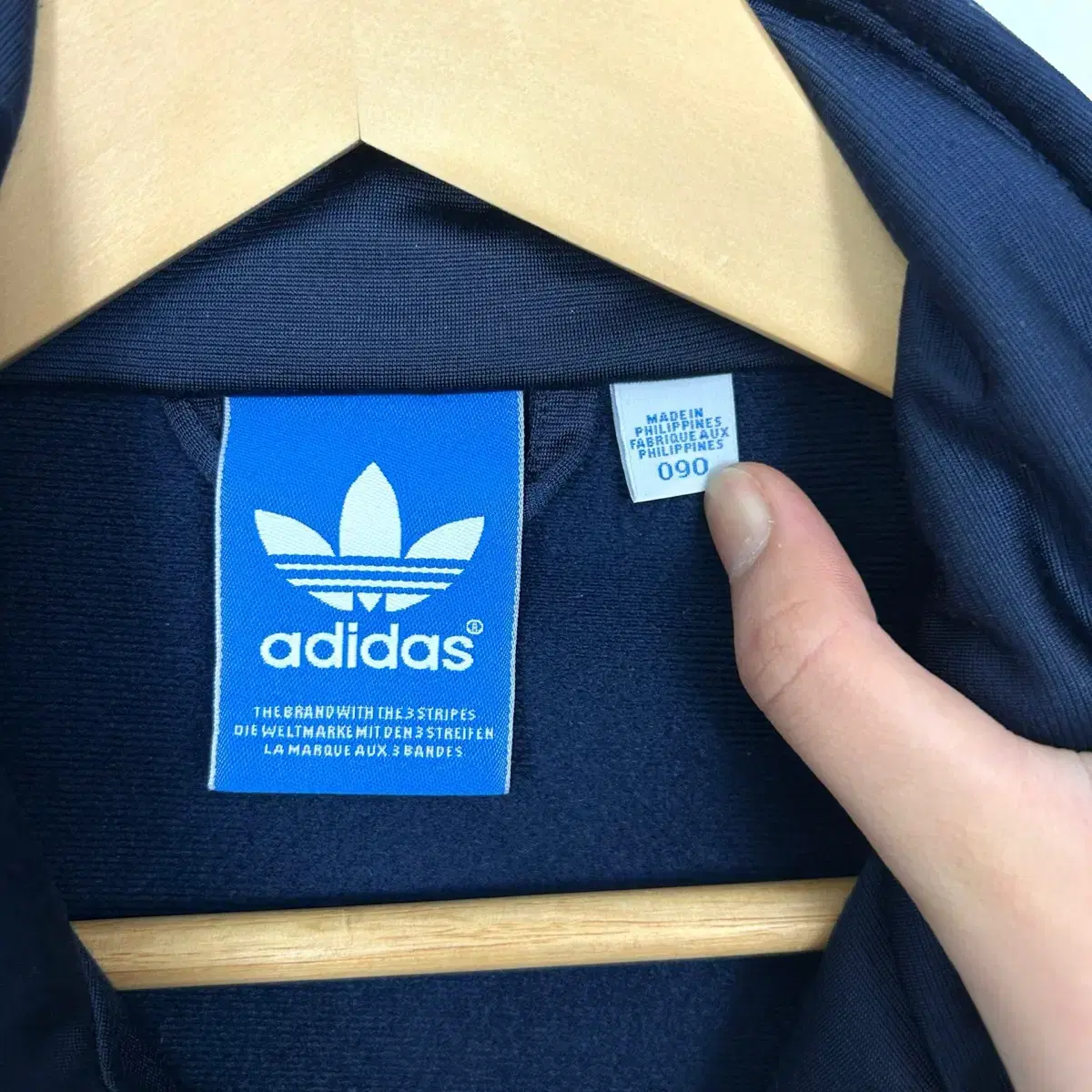 Adidas 네이비 그레이 3ST 파이어버드 져지