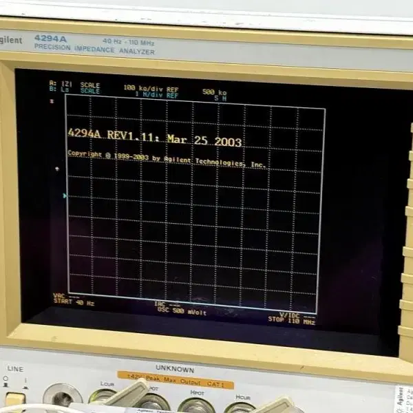 Agilent 4294A 정밀 임피던스 분석기 40Hz-110MHz