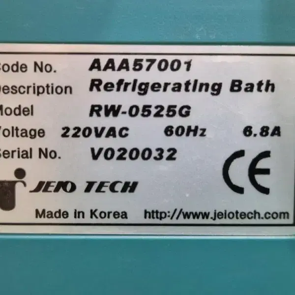 JEIO TECH RW-0525G 저온 순환수조 칠러 Chiller