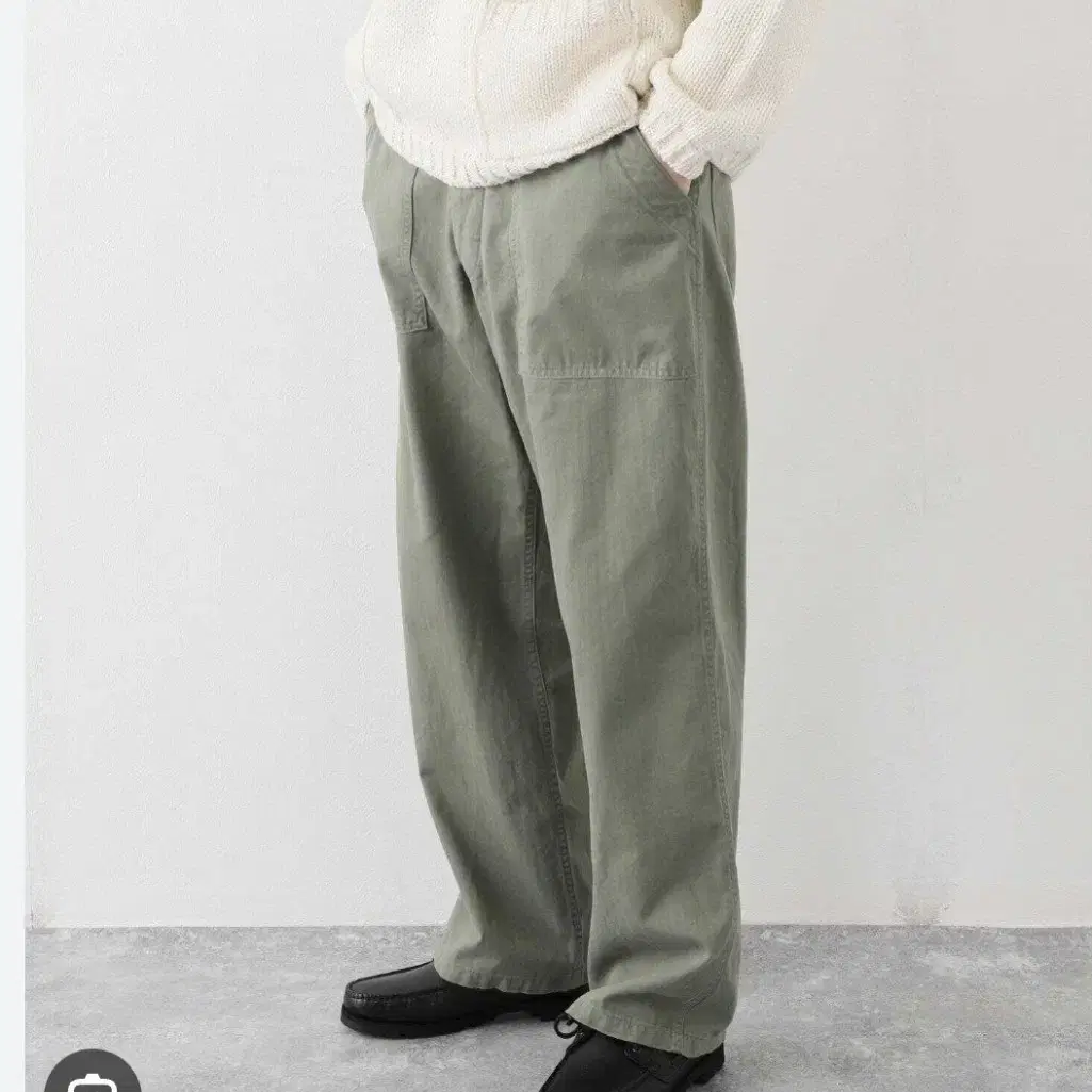 시오타 CIOTA HBT BAKER PANTS OLIVE 4사이즈