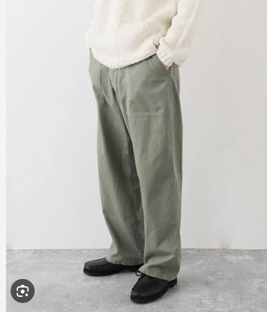 시오타 CIOTA HBT BAKER PANTS OLIVE 4사이즈