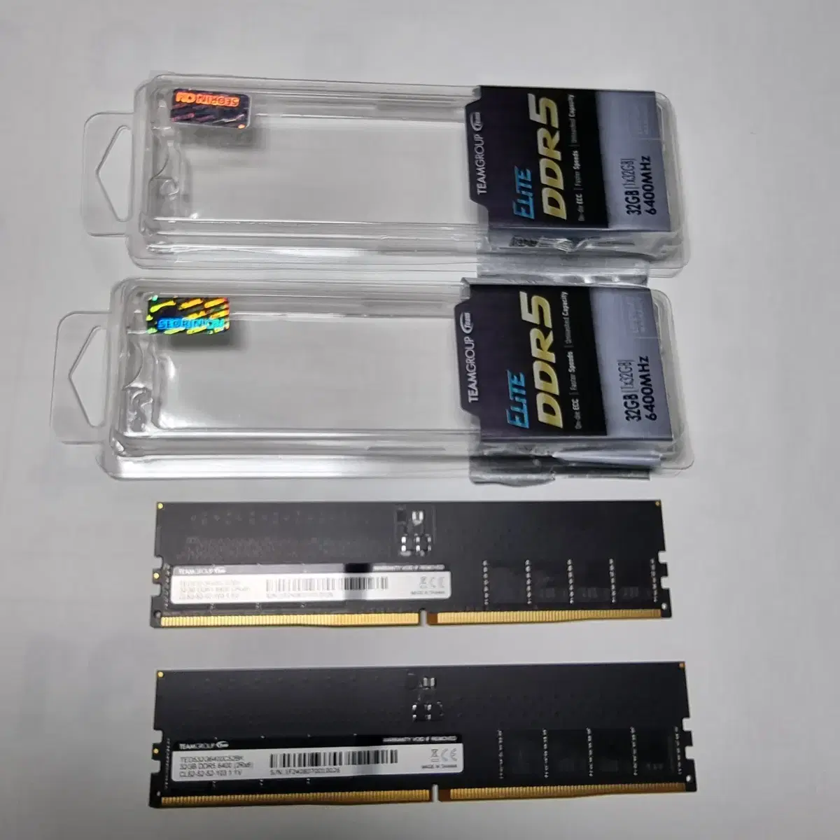 RAM 팀그룹 DDR5-6400 CL52 Elite 서린 64GB판매