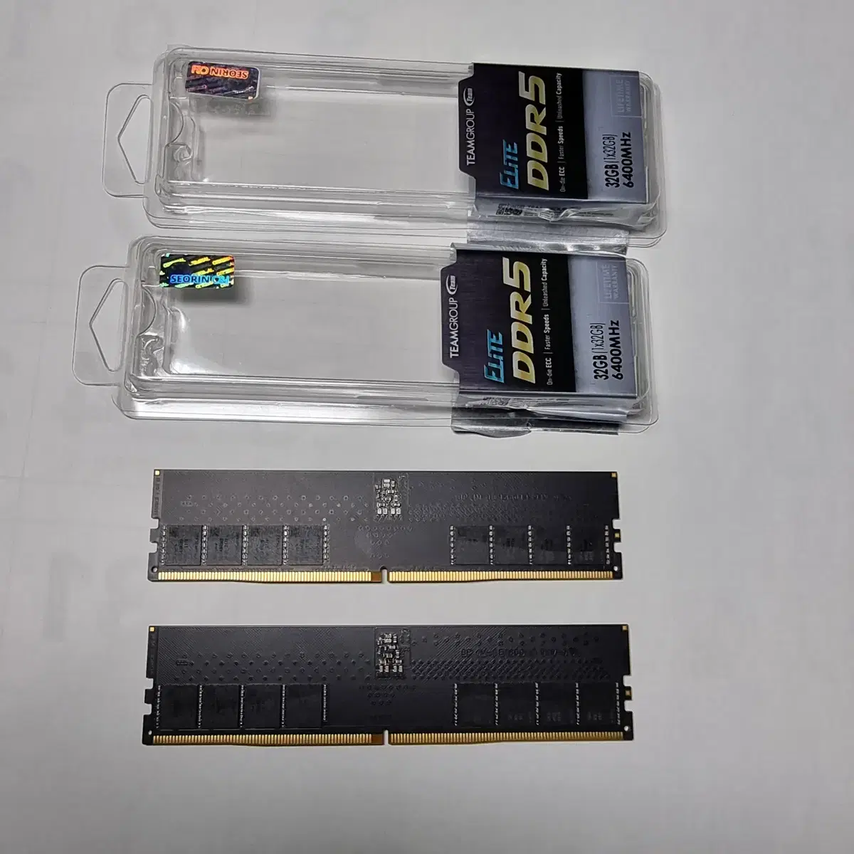 RAM 팀그룹 DDR5-6400 CL52 Elite 서린 64GB판매