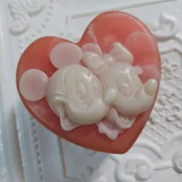 초레어 레트로 빈티지 하트 모양 디즈니 미키 미니 소품함