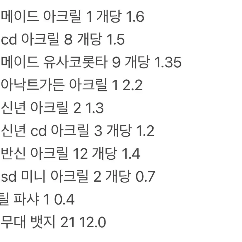 에일리언 스테이지 에이스테 이반 아크릴 위주 굿즈 대량 양도 판매