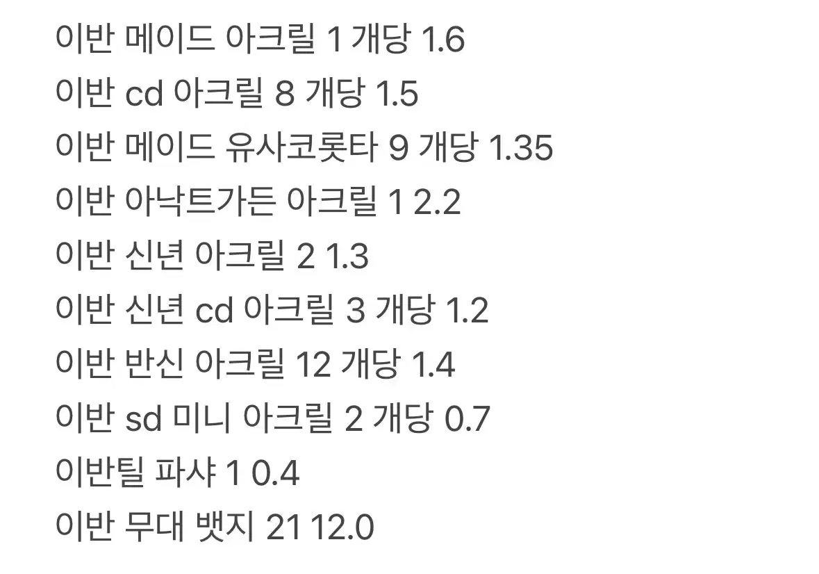 에일리언 스테이지 에이스테 이반 아크릴 위주 굿즈 대량 양도 판매