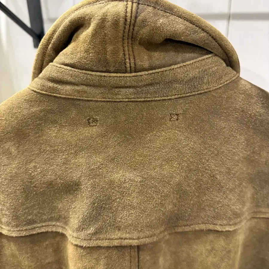 더블알엘 RRL Goat Suede Car Coat.