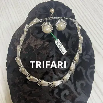 트리파리펄 목걸이 귀걸이 세트
