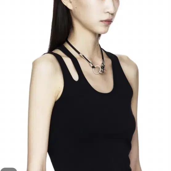 세이지가세이지 3way Sporty Necklace (Black)45cm