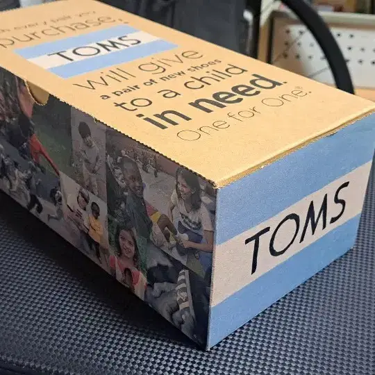 TOMS 탐스 네이비 캔버스 남성 270 새상품