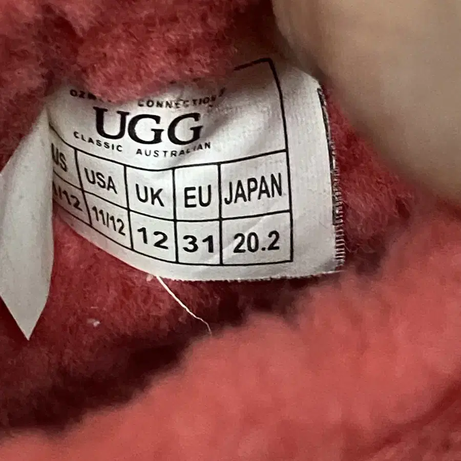 ugg 어그 키즈 클래식 미니 uk12 eu31 190cm