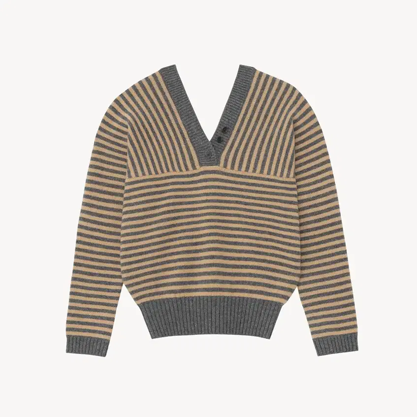 [새상품] 문달 Tar Stripe Knit in Beige