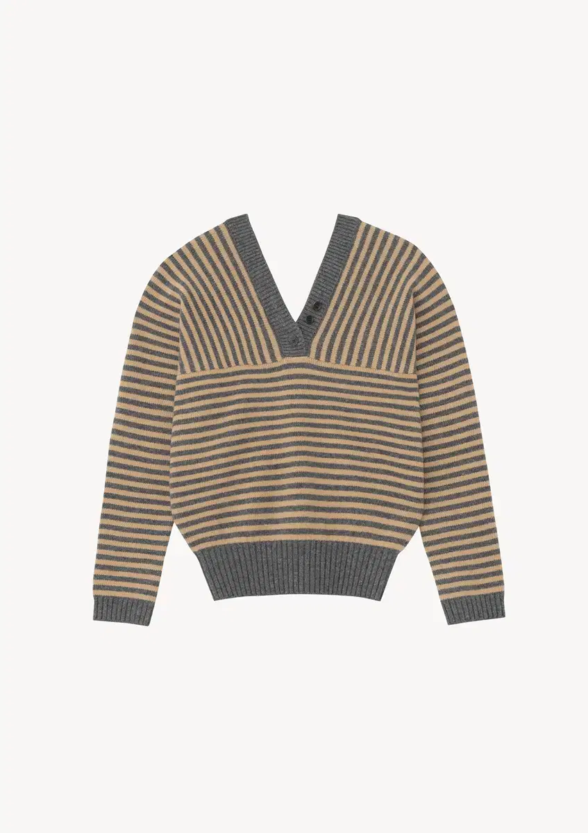 [새상품] 문달 Tar Stripe Knit in Beige