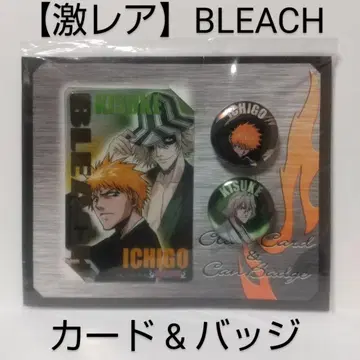 [초레어]BLEACH [ 이치고 & 키스케 ] 클리어 카드 & 캠 배지