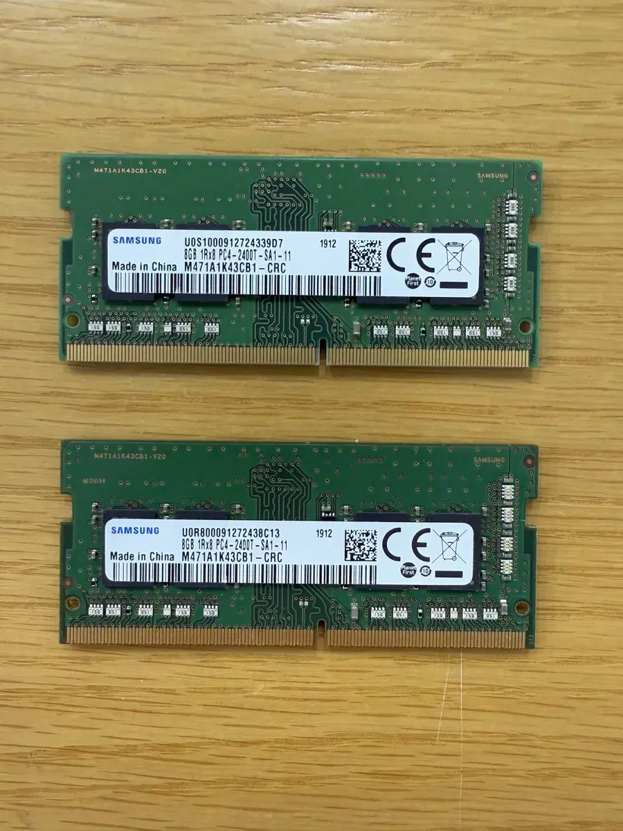 램 DDR4 8GB x 2 16GB 노트북 메모리