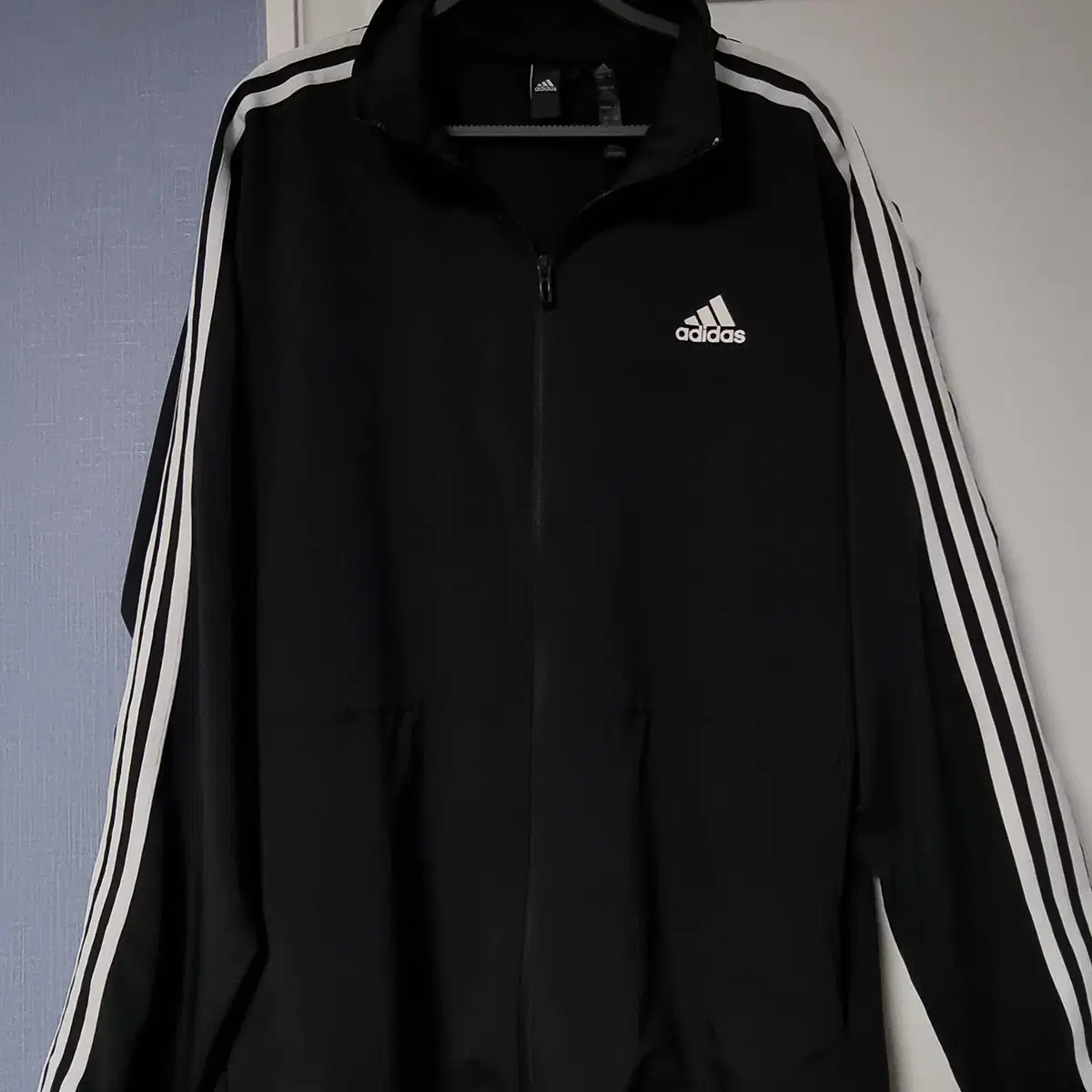 [XL 105] ADIDAS 아디다스 삼선 바람막이 블랙