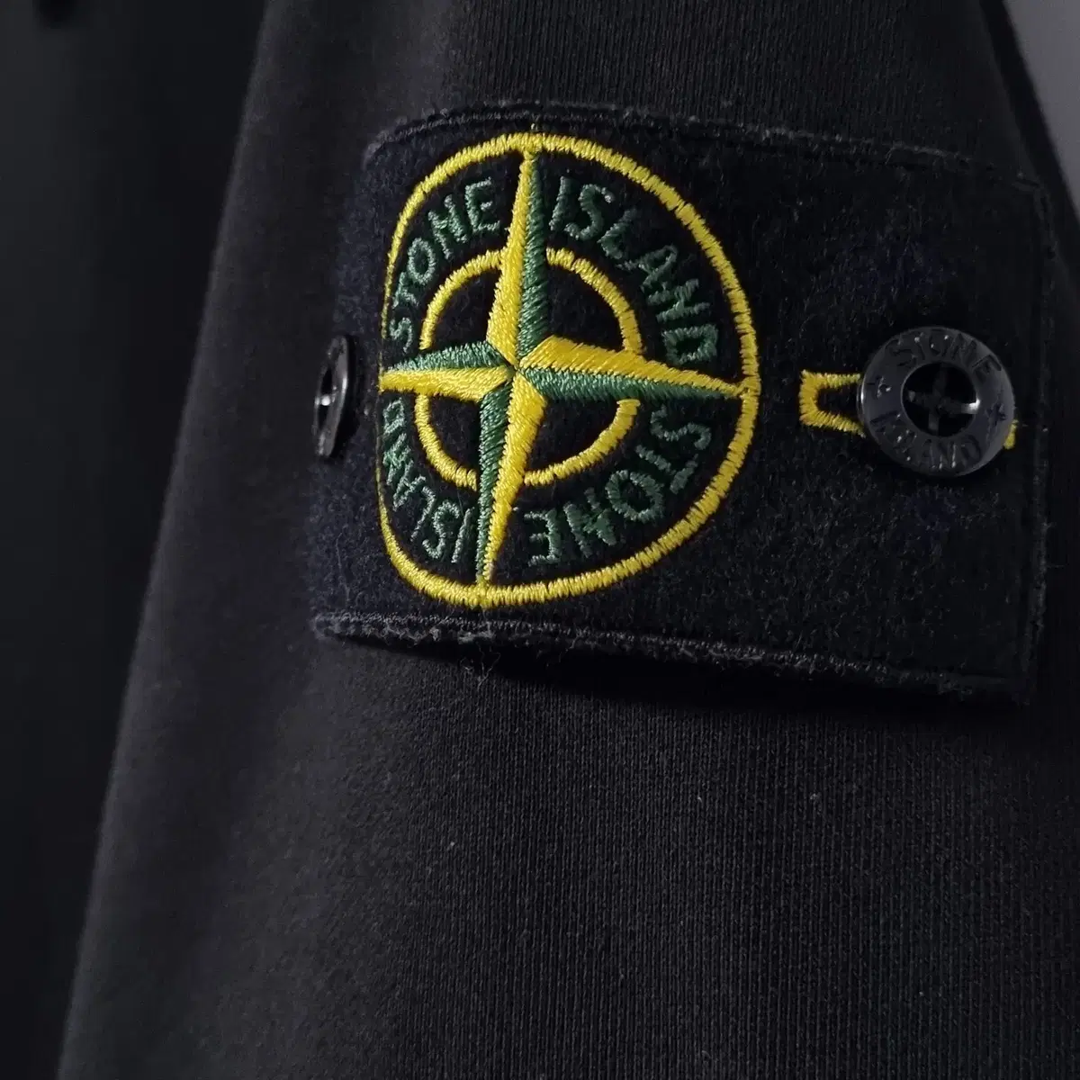 [XL] STONE ISLAND 스톤 아일랜드 블랙 후드티