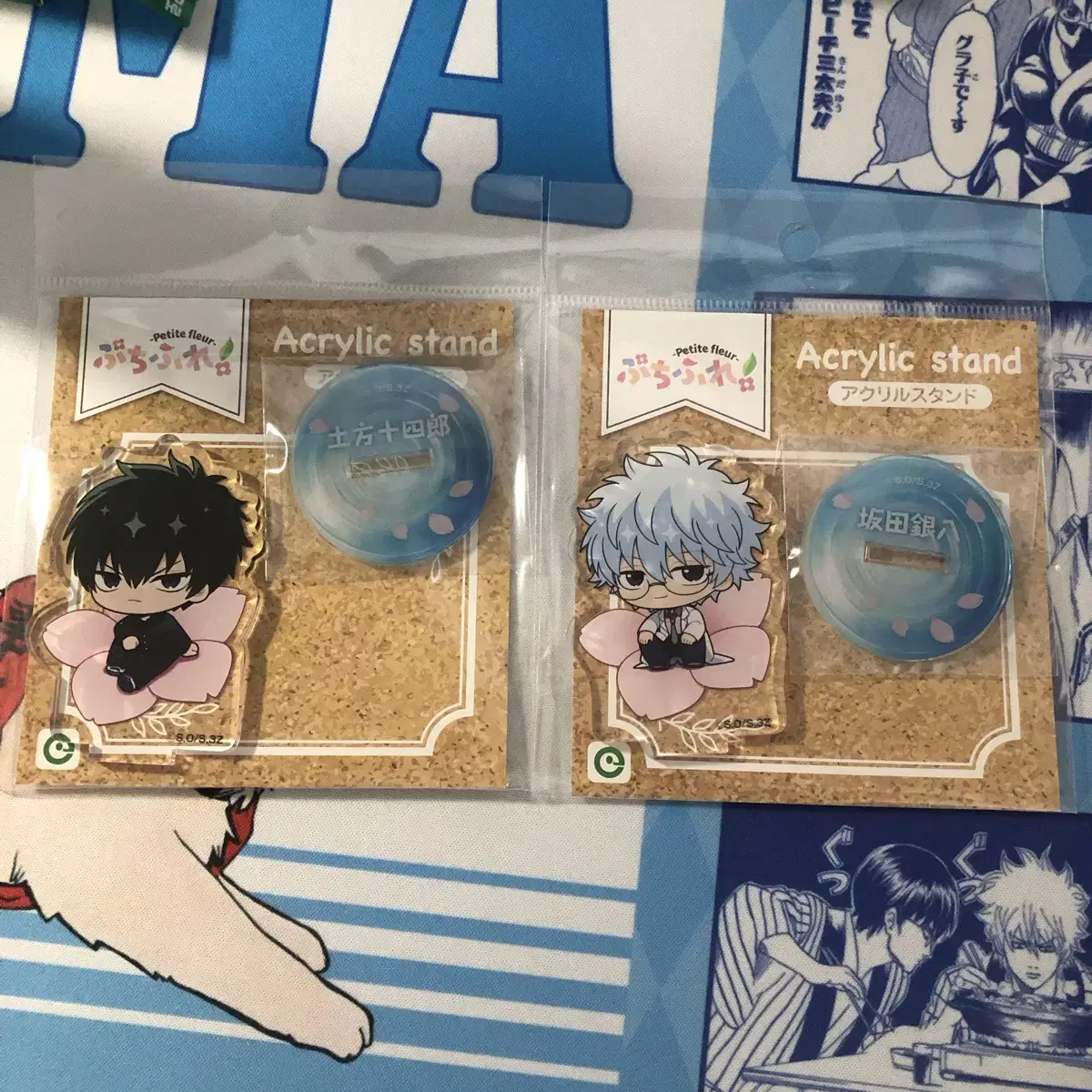 Gintama Sanjaet Puchihure acrylic Hijikata Gingapachi Gintoki 3Z