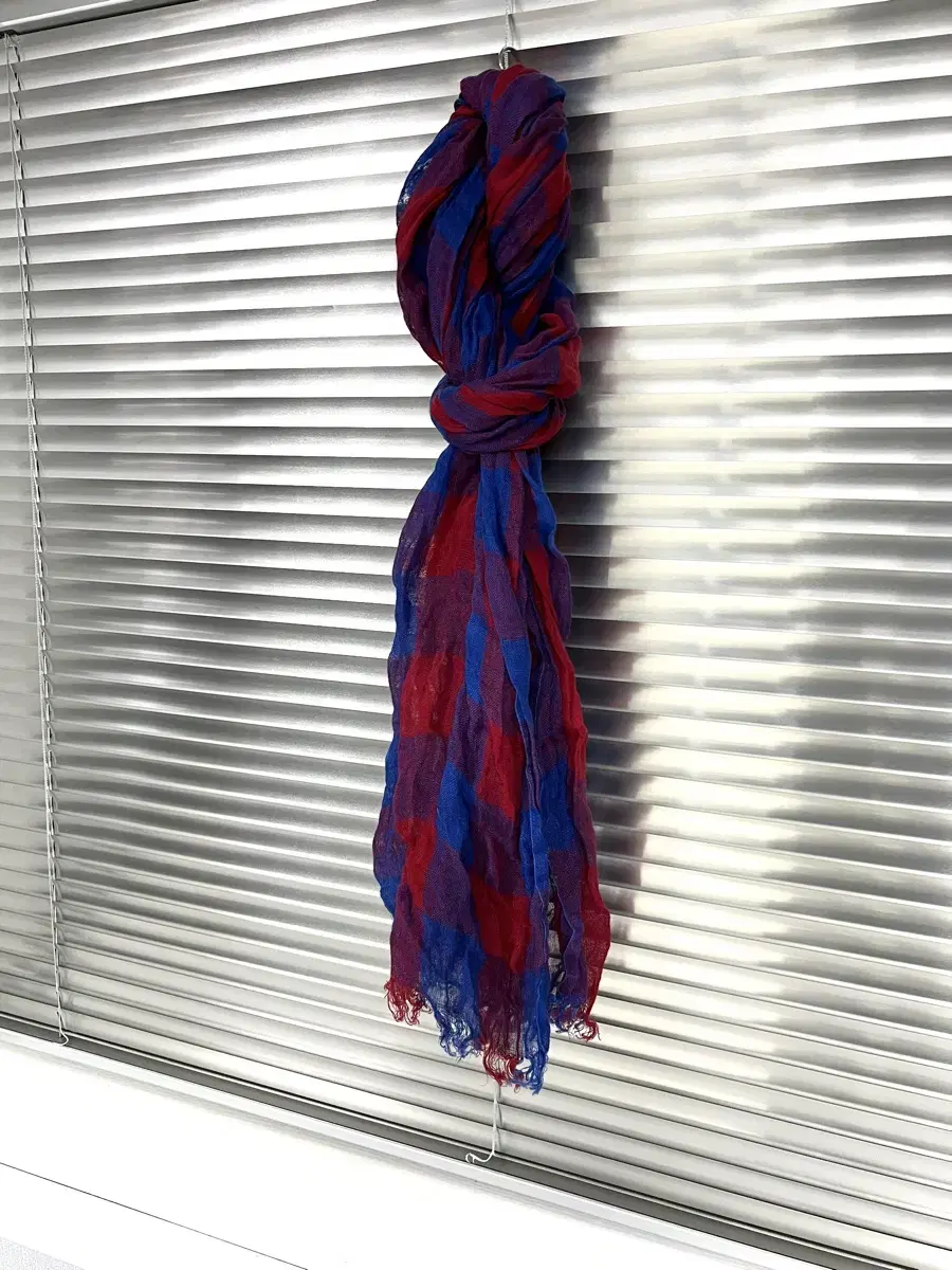 KAPITAL - CHECK SCARF (Red/Blue) 캐피탈 스카프