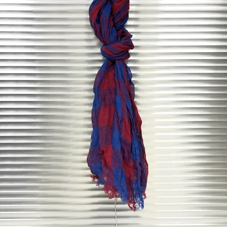 KAPITAL - CHECK SCARF (Red/Blue) 캐피탈 스카프