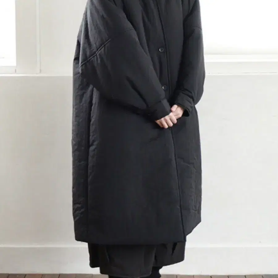 오묘 omyo raglan padding long coat