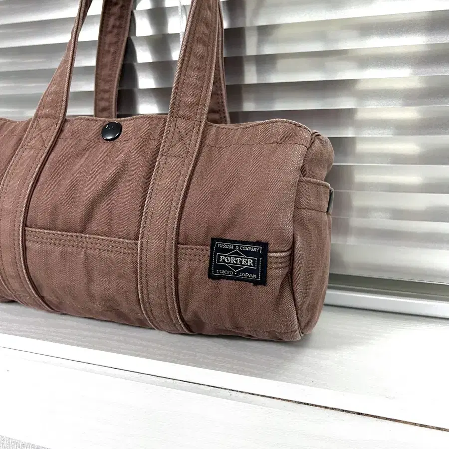 PORTER-CANVAS BOSTON BAG (Brick) 포터백