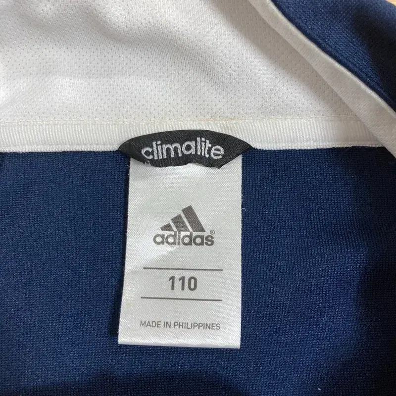 110 ADIDAS 아디다스 삼선 로고 져지 집업