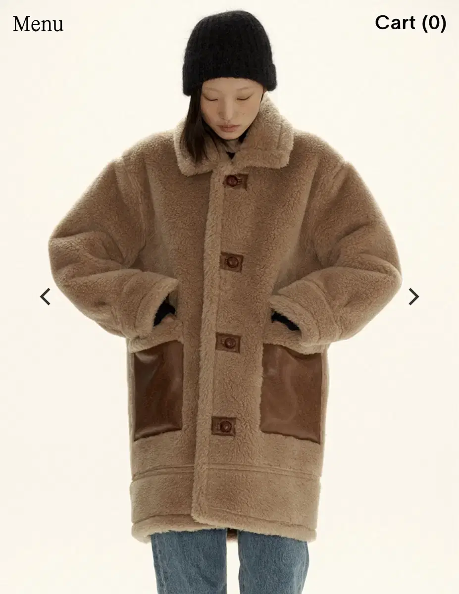 시엔느 Mathis Shearling Coat_Brown