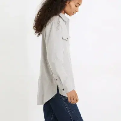 미국 madewell 플란넬 오버핏 셔츠 여성 M