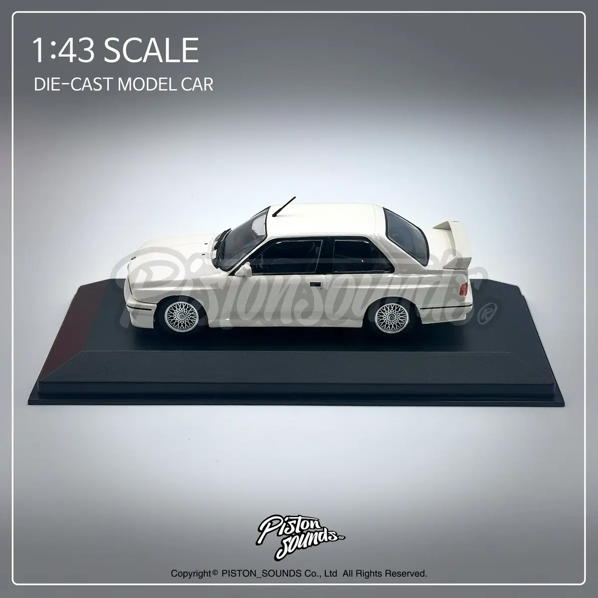 1:43스케일 다이캐스트 BMW M3 E30 아이보리 올드카 영타이머