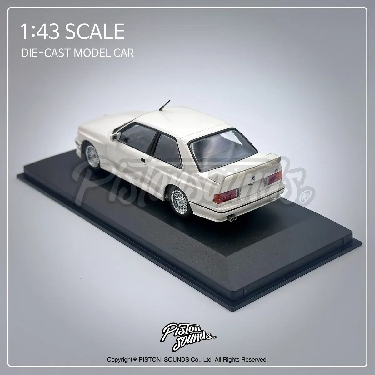 1:43스케일 다이캐스트 BMW M3 E30 아이보리 올드카 영타이머