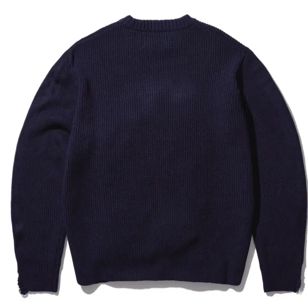 [새상품]에이카화이트 MEANS DESTROYED KNIT-NAVY