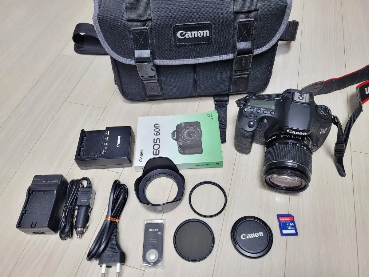 캐논 중급자용 DSLR 카메라 EOS 60D 와 18-55렌즈 세트