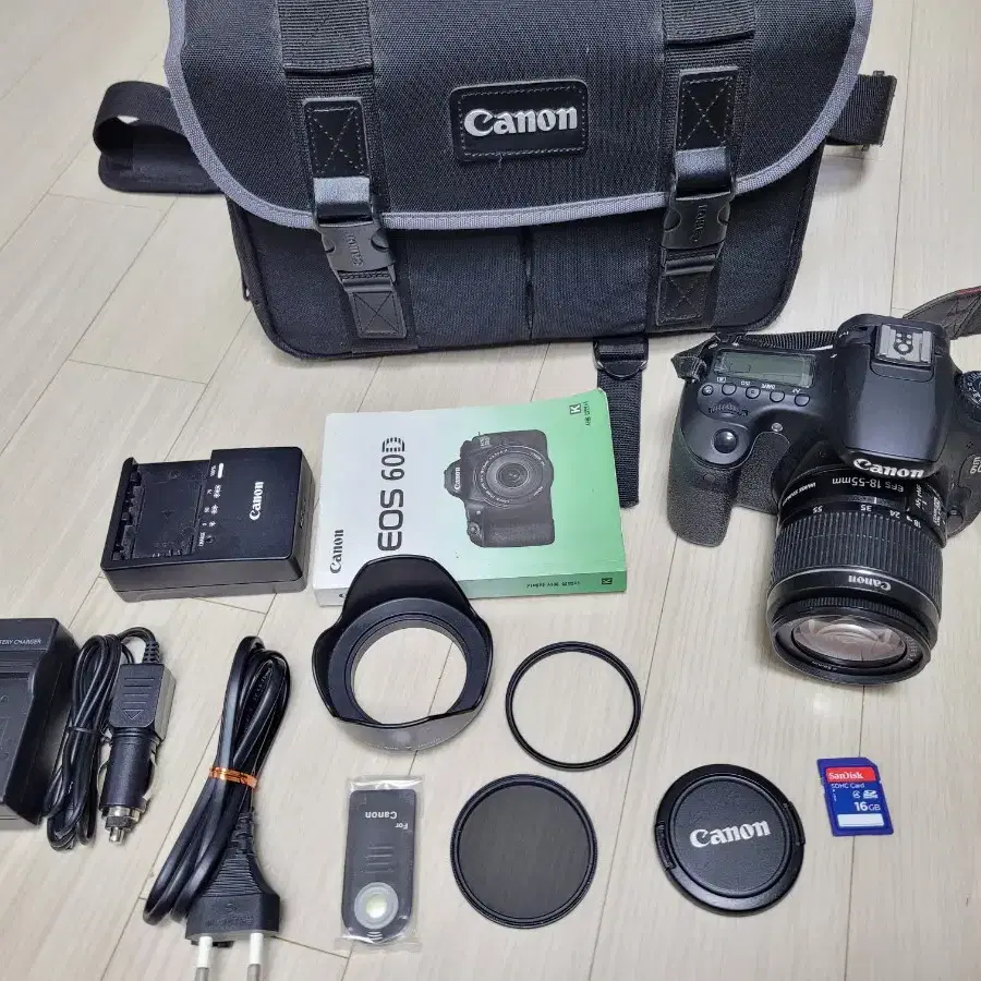 캐논 중급자용 DSLR 카메라 EOS 60D 와 18-55렌즈 세트