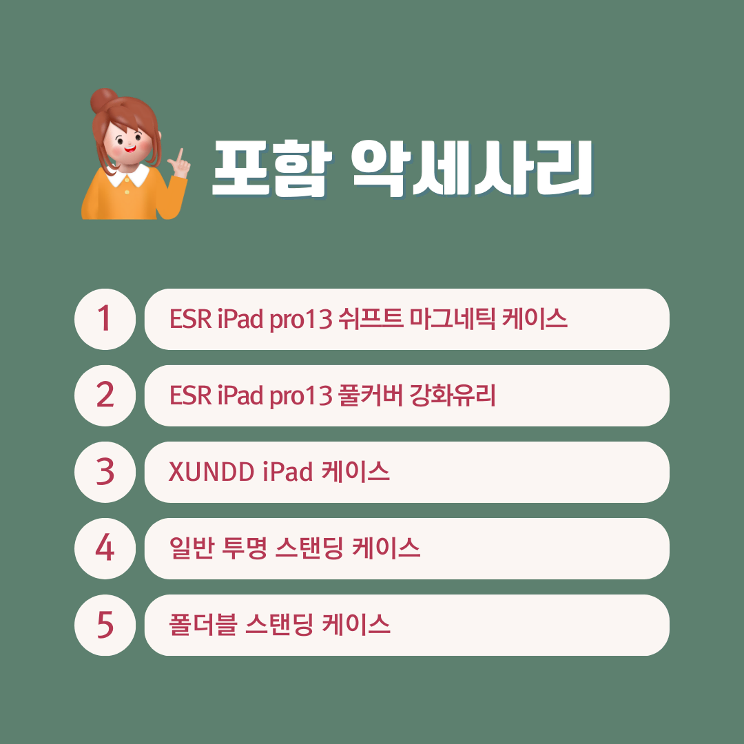 아이패드 프로 13 M4 512GB wifi (애케플,케이스)