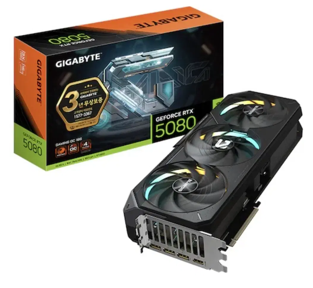 GIGABYTE 지포스 RTX 5080 GAMING OC D7 16GB