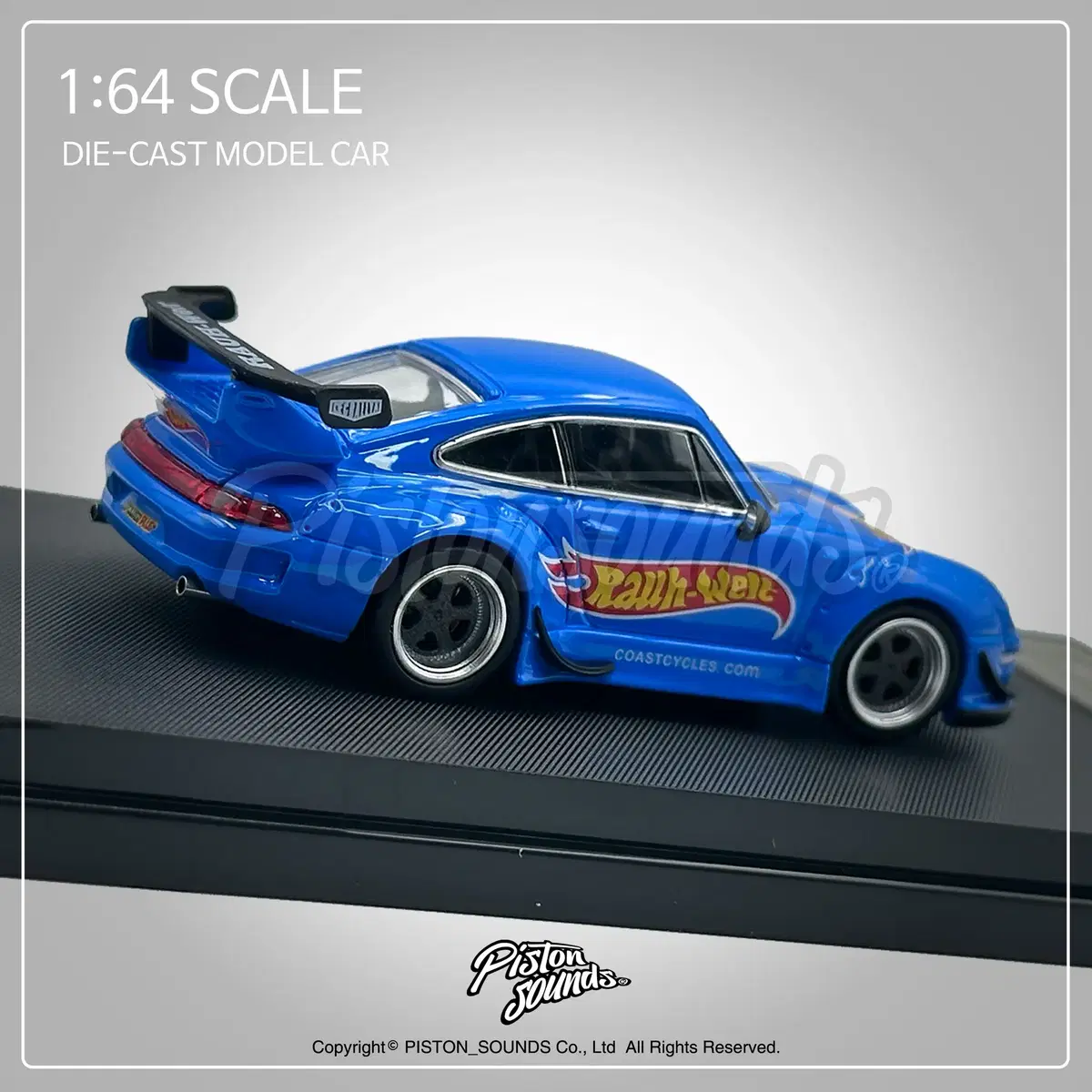 1:64스케일 다이캐스트 포르쉐 993 RWB 핫휠 리버리 알더블유비