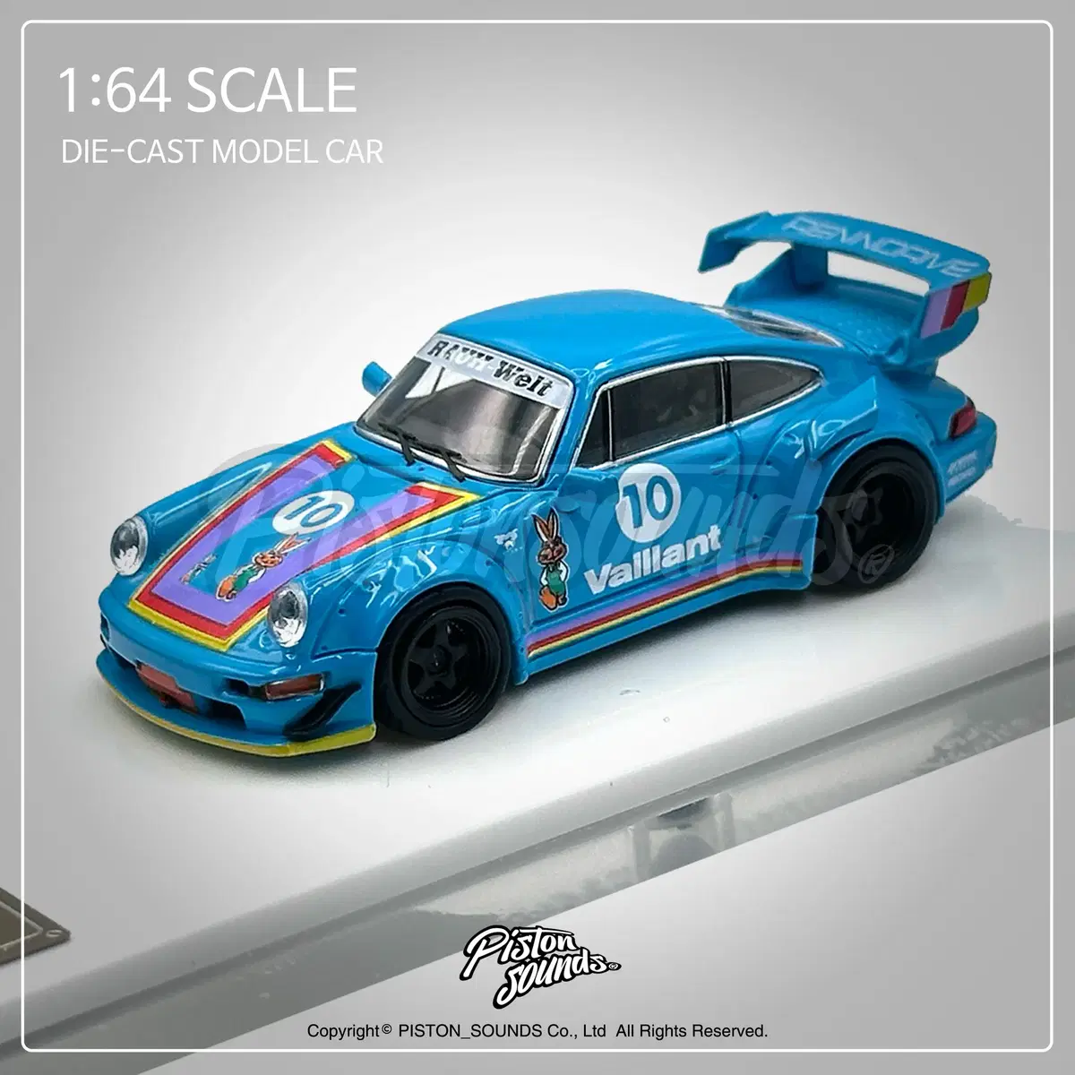 1:64스케일 다이캐스트 포르쉐 964 RWB 베일런트 나카이상 피규어