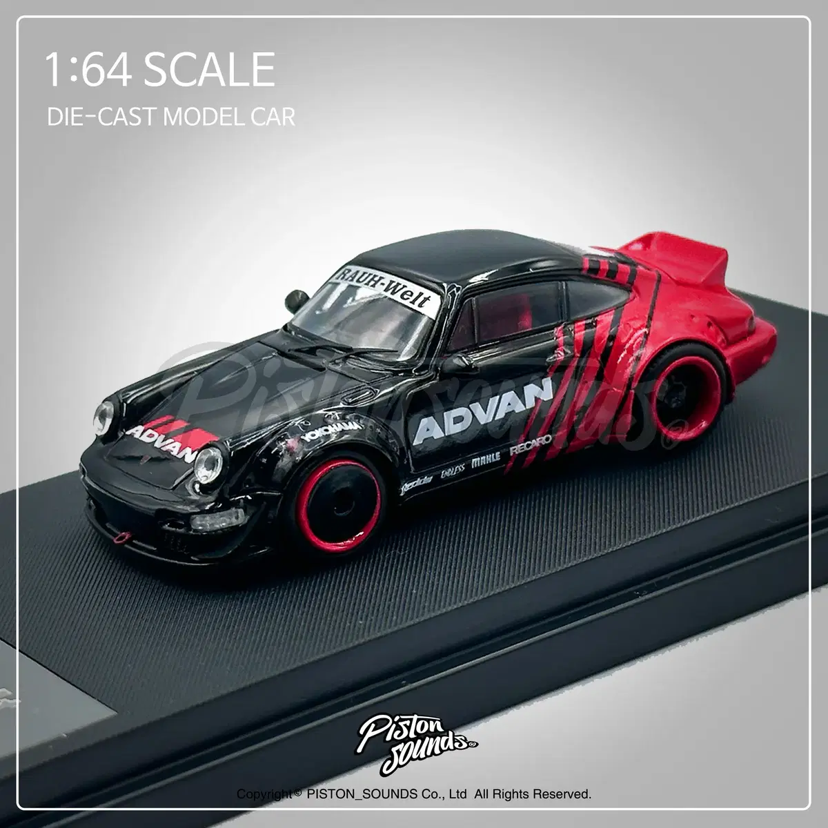 1:64스케일 다이캐스트 포르쉐 964 RWB ADVAN 어드반 리버리