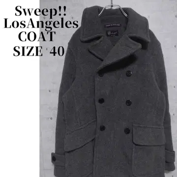 Sweep LosAngeles 울 코트 피코트 그레이 그레이 사이즈 40