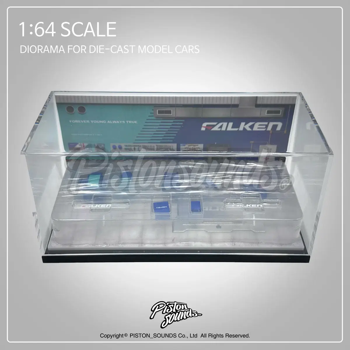 1:64스케일 다이캐스트 팔켄 FALKEN 정비소 디오라마 자동차모형