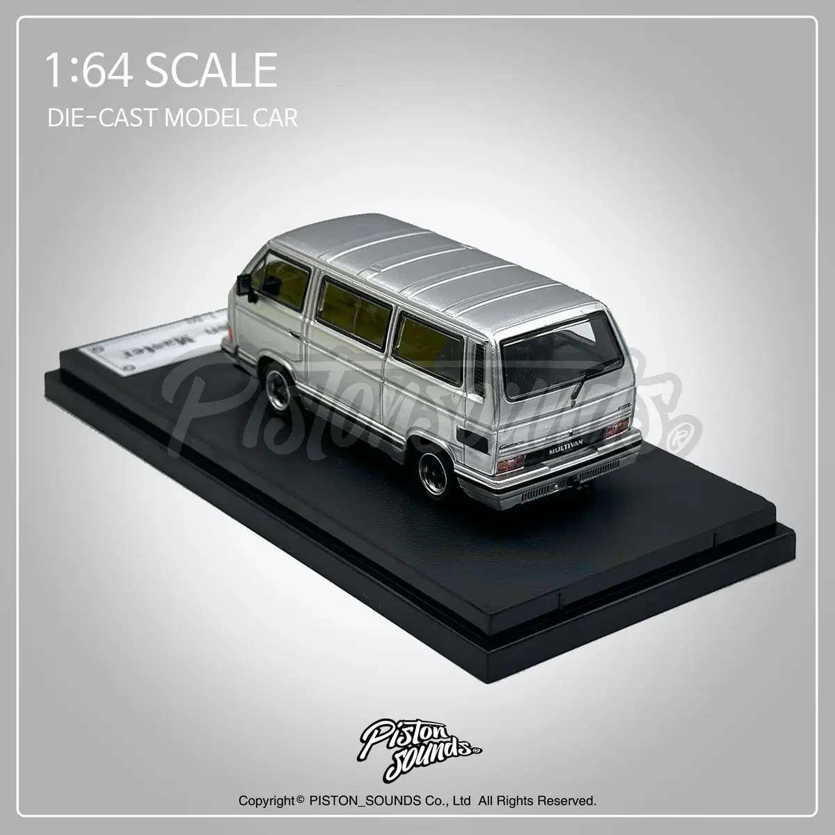 1:64스케일 다이캐스트 VW T3 멀티밴 포르쉐 B32 실버 폭스바겐