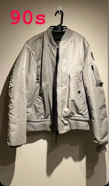새상품급 미국제 SPIEWAK 실버 그레이 MA-1 플라이트 자켓