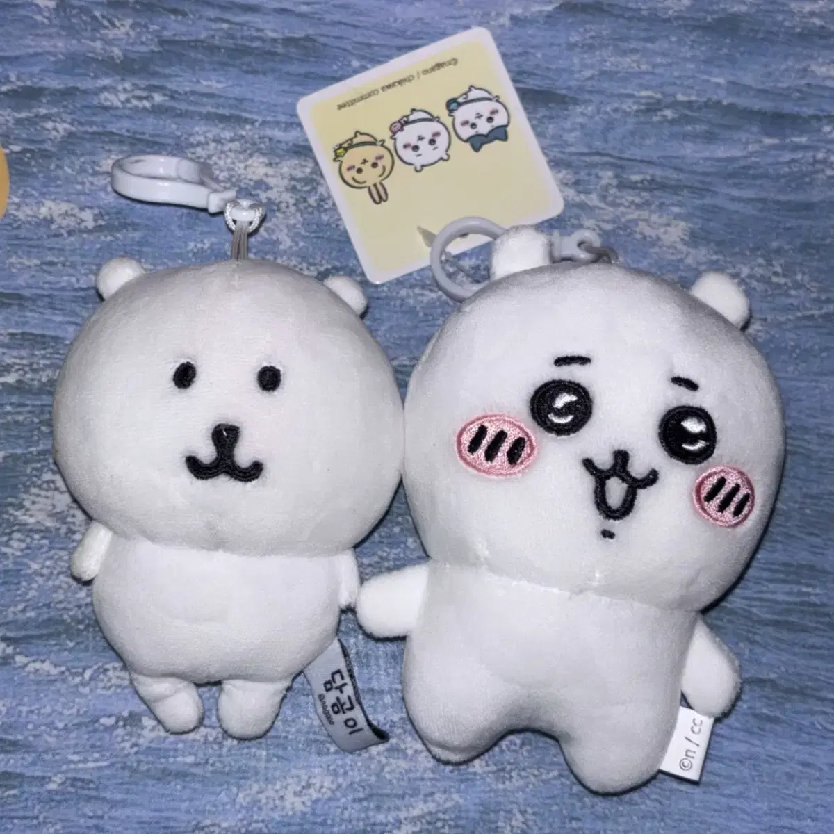 농담곰 치이카와 담곰이 먼작귀 키링 인형 세트