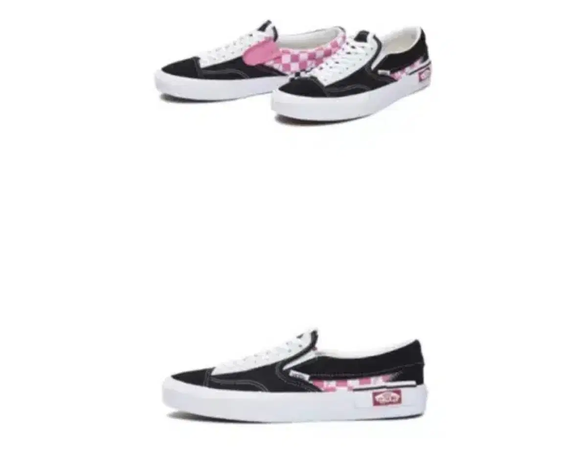 <미착용 새상품> VANS 반스 슬립온 블랙핑크, 275