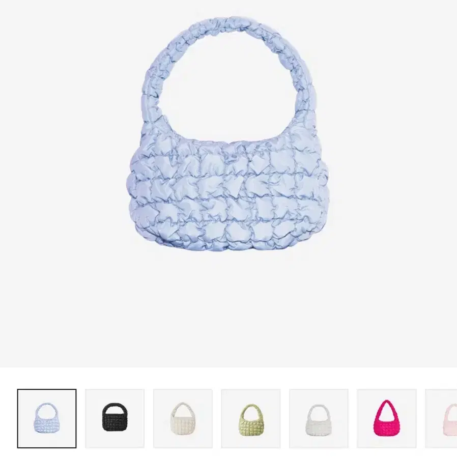 COS Quilted Mini Bag Light Blue