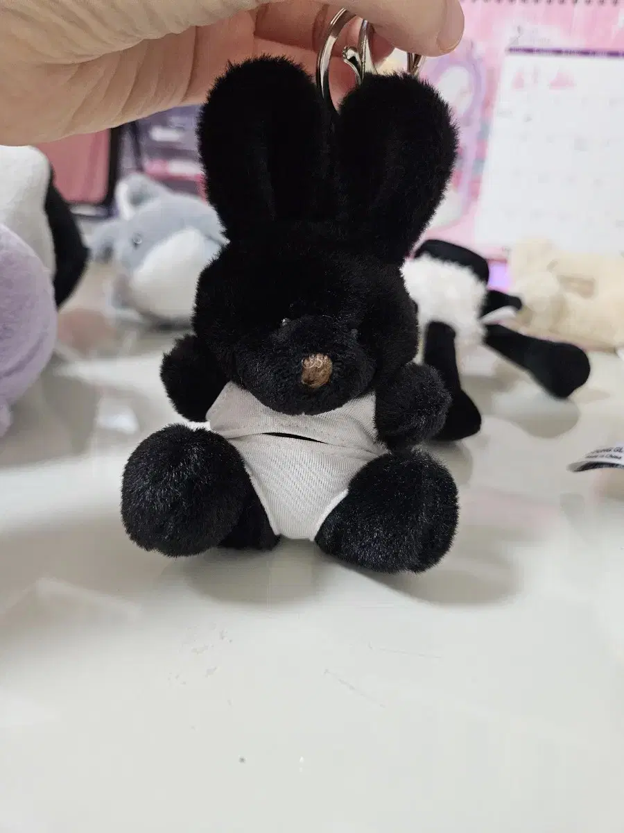 Rabbit keyring, rabbit, black rabbit